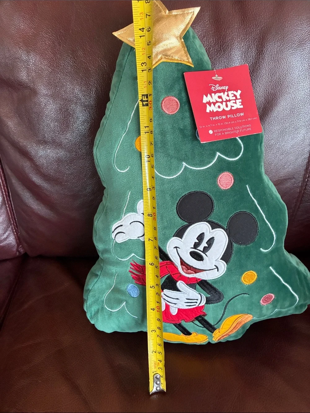 Disney/St. Nicholas Square - MICKEY MOUSE-CHRISTMAS TREE PILLOW